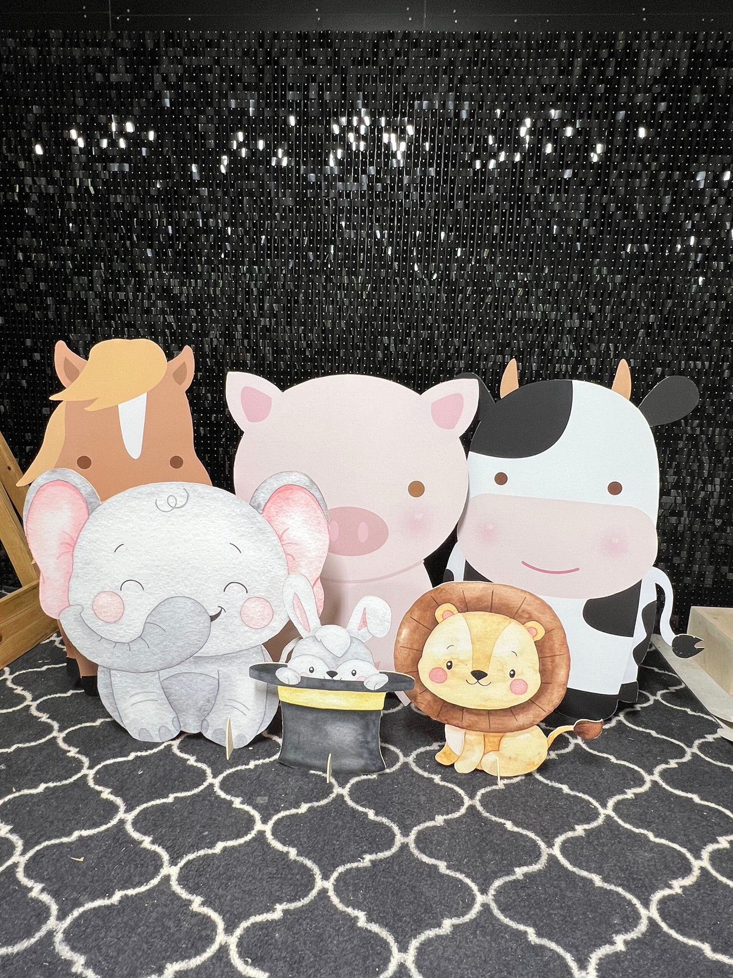 Character Cut Outs, wooden props, standees