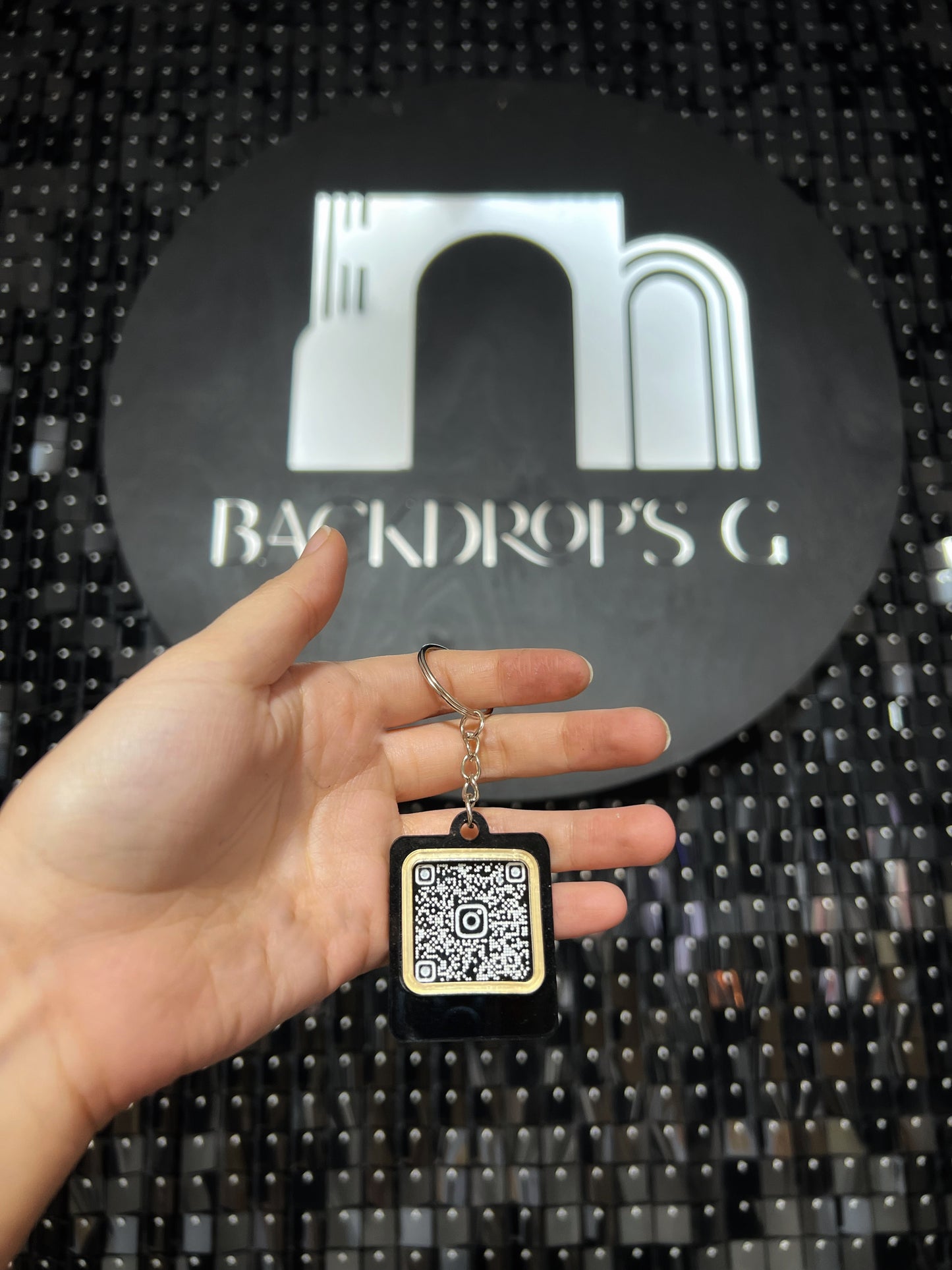 QR Keychains Double Layer