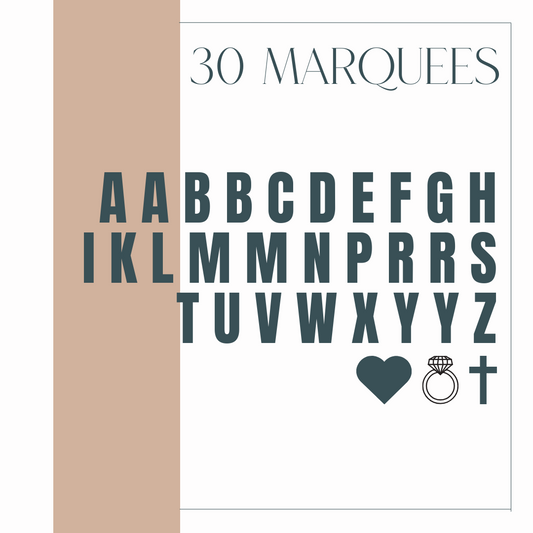 Bundle Marquee / 3D Marquees / Alphabet