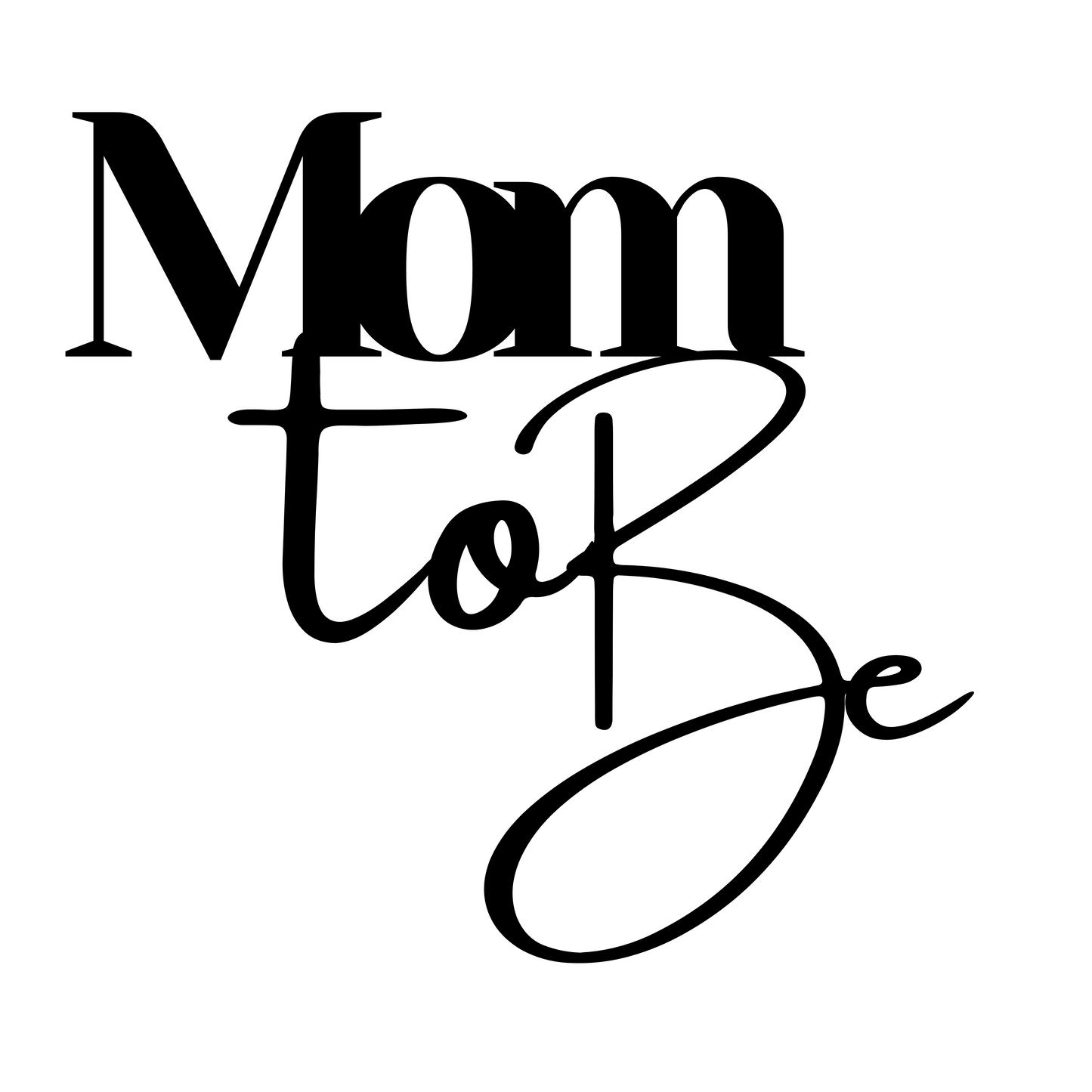 Mom To Be Wood Sign