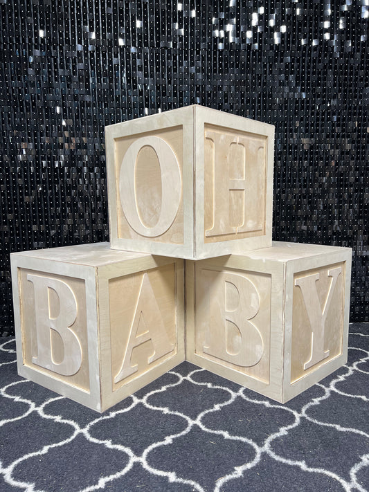Oh Baby Blocks Set of 3 Blocks